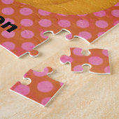 ハロウィンカボチャ顔パーソナライズされたキッズパズル ジグソーパズル (側面)