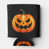 ハロウィンカボチャ顔ホラー 缶クーラー (裏面)