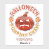 ハロウィンカボチャ顔レトロ衣装サンクスギビング シール (シート)