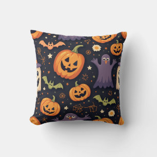 ハロウィンカボチャ魔女ハットパターン枕クッション クッション