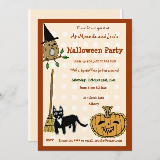 ハロウィンカボチャ (正面/裏面)