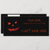ハロウィンカボチャ001 招待状 (正面/裏面)