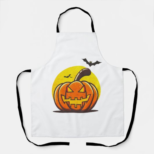 ハロウィンカボチャ エプロン (正面)