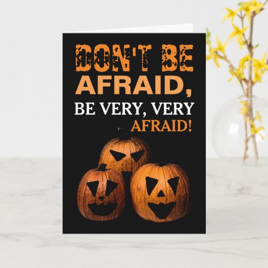 ハロウィンカボチャ カード (黄色い花)