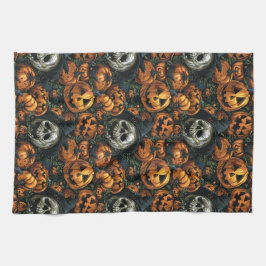 ハロウィンカボチャ キッチンタオル