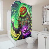 ハロウィンカボチャ シャワーカーテン (インサイチュ)