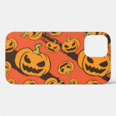 ハロウィンカボチャ:シームレ不気味スパターン Case-Mate iPhoneケース (裏面 (横))