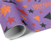 ハロウィンカボチャ、スターシームレスラッピング紙 ラッピングペーパー (ロールコーナー)