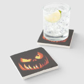 ハロウィンカボチャ ストーンコースター (横)
