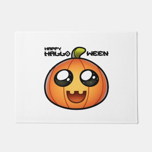 ハロウィンカボチャ ドアマット (正面)