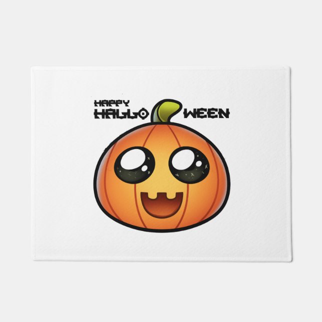 ハロウィンカボチャ ドアマット (正面)