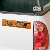 ハロウィンカボチャ バンパーステッカー (トラック上)
