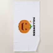 ハロウィンカボチャ ビーチタオル (正面)