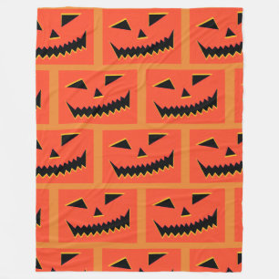 ハロウィンカボチャ フリースブランケット