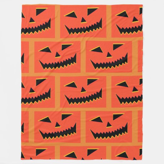 ハロウィンカボチャ フリースブランケット (正面)