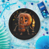 ハロウィンカボチャ ペーパープレート (パーティー)