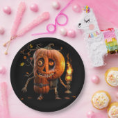 ハロウィンカボチャ ペーパープレート (パーティー)