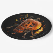 ハロウィンカボチャ ペーパープレート (アングル)