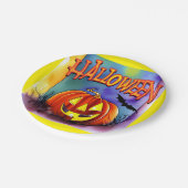 ハロウィンカボチャ ペーパープレート (アングル)