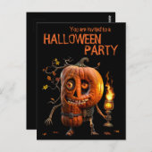 ハロウィンカボチャ ポストカード (正面/裏面)