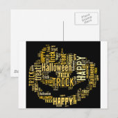 ハロウィンカボチャ ポストカード (正面/裏面)