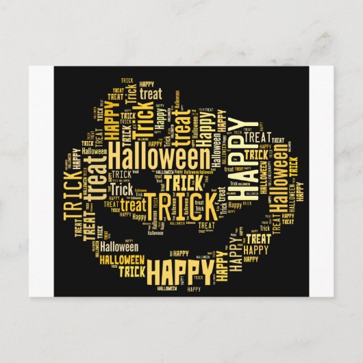 ハロウィンカボチャ ポストカード (正面)