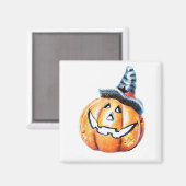 ハロウィンカボチャ マグネット (正面/裏面)
