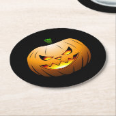 ハロウィンカボチャ ラウンドペーパーコースター (アングル)