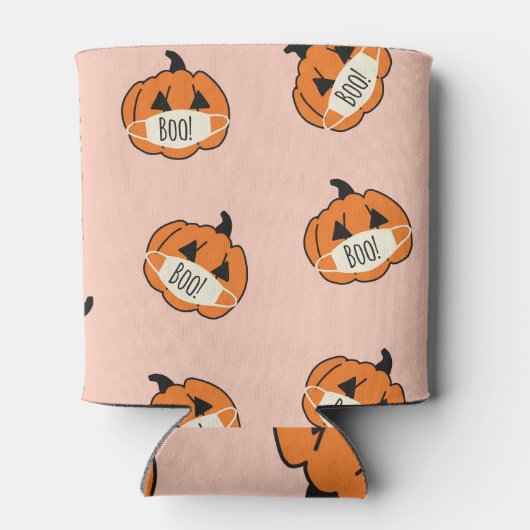 ハロウィンカボチャ:ヴィンテージコロナデザイン 缶クーラー (裏面)