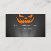 ハロウィンカボチャ 名刺 (正面)