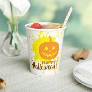 ハロウィンカボチャ 紙コップ