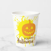 ハロウィンカボチャ 紙コップ (裏面)