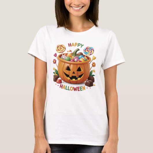 ハロウィンカボチャ Tシャツ (正面)