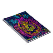 ハロウィンカボチャA.I.写真おもしろい ノートブック (右側)