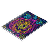 ハロウィンカボチャA.I.写真おもしろい ノートブック (左側)