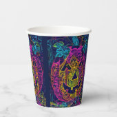 ハロウィンカボチャA.I.写真おもしろい 紙コップ (裏面)