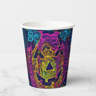 ハロウィンカボチャA.I.写真おもしろい 紙コップ