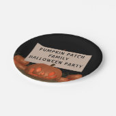 ハロウィンカボンプキンカービングパーティー紙プレート ペーパープレート (アングル)