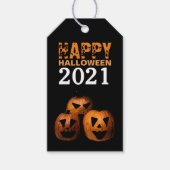 ハロウィンカボンプキンギフトラベル ギフトタグ (正面)