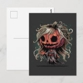 ハロウィンカボンプキングール ポストカード (正面/裏面)