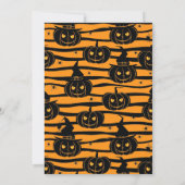 ハロウィンカボンプキンズスパイダーズオレンジパーティの招待状 招待状 (裏面)