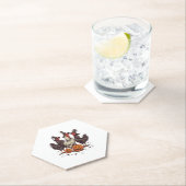 ハロウィンカボンプキンチキンウィッチ秋 ペーパーコースター (インサイチュ)