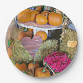 ハロウィンカボンプキンディスプレイパーティー紙プレート ペーパープレート (正面)