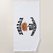 ハロウィンカボンプキンハロウィーン ビーチタオル (正面)