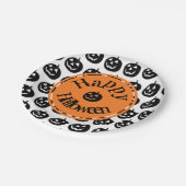 ハロウィンカモダンンプキンデザイン ペーパープレート (アングル)