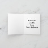 ハロウィンカラスとカボチャのグリーティングカード カード (内部)