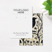 ハロウィンカラスのイヤリング表示カード (デスク)