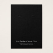 ハロウィンカラスのイヤリング表示カード (正面)