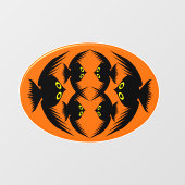 ハロウィンカラス ウィンドウサイン (シート)