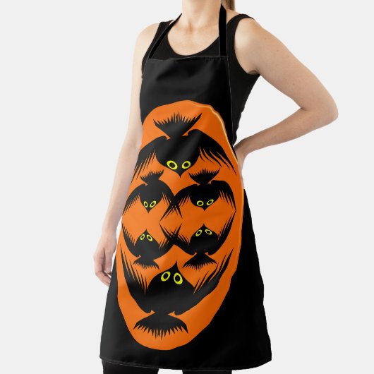 ハロウィンカラス エプロン (インサイチュ)